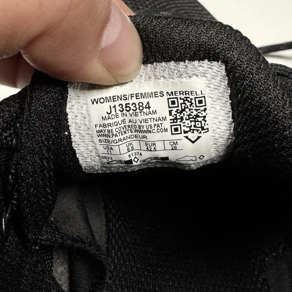 Merrell Women's Trail Glove 6 J135384 Sneakers Black Vibram Size 11 - New